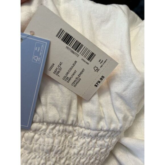 Gymboree Large Mommy & Me White Eyelet Linen Peasant Dress Prairie NWT MSRP $79 - Picture 5 of 5